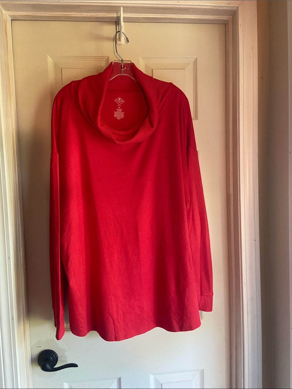 St. John's Bay Red Cowl Neck Sweater